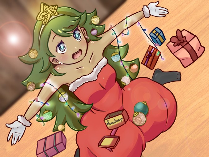 christmas trees as a anime girl marca